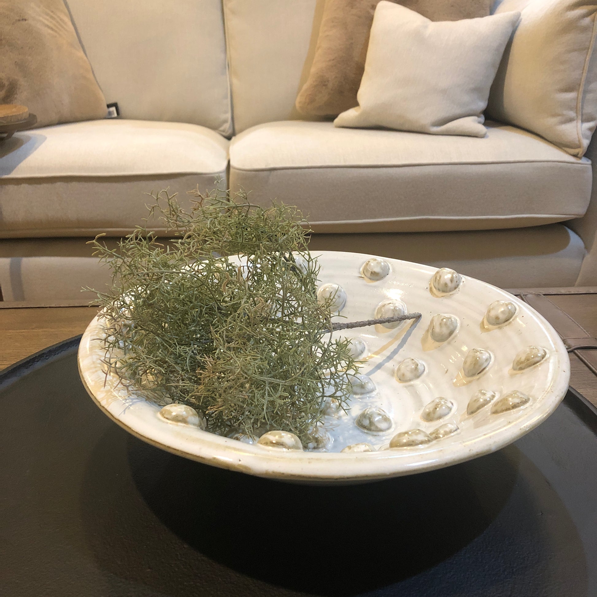 Deep Reactive Glaze Bowl 45cm