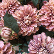 Dahlia Pink and Green Faux Stem 62cm