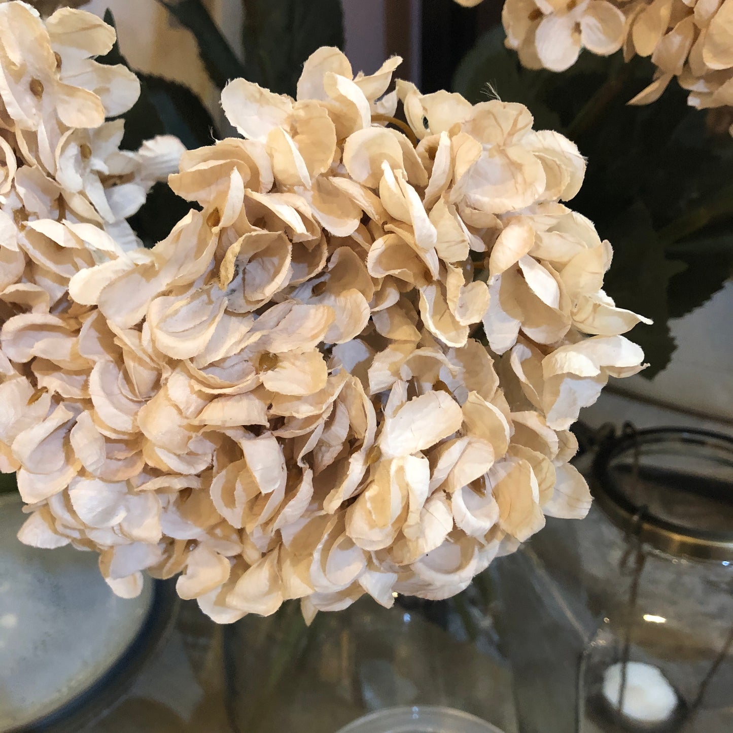 Off White Hydrangea Stem 67cm