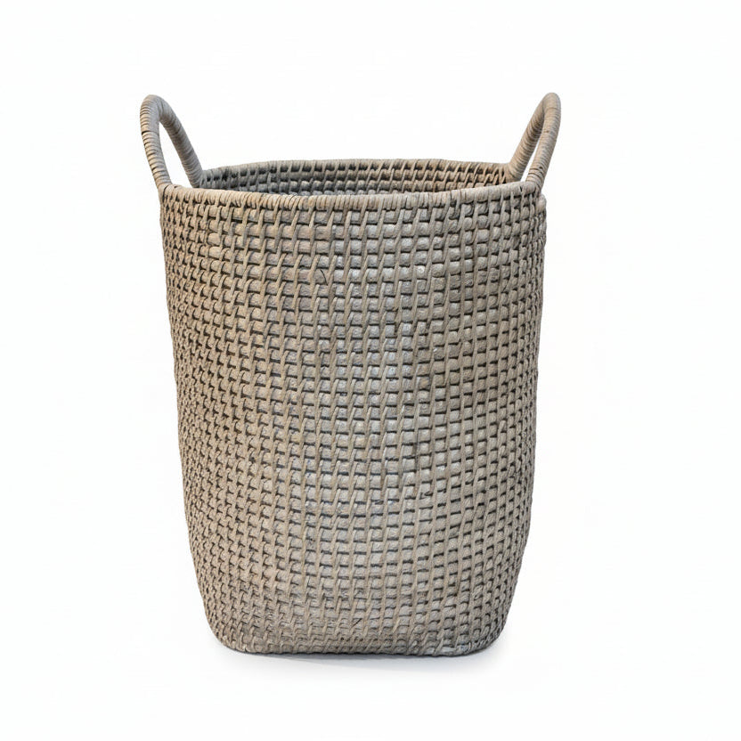 Artisan Weave Rattan Waste Paper Basket 38cm