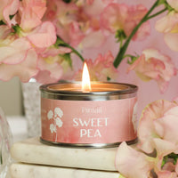 Sweet Pea Paint Pot Scented Candle