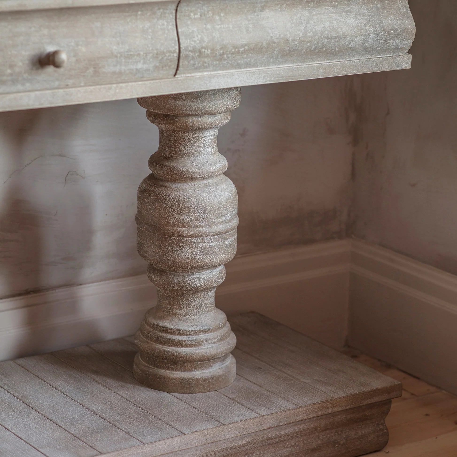 Ilkley Distressed Weathered Console Table 180cm-B