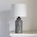 Indochine Noir Lamp with Ivory Shade 53cm