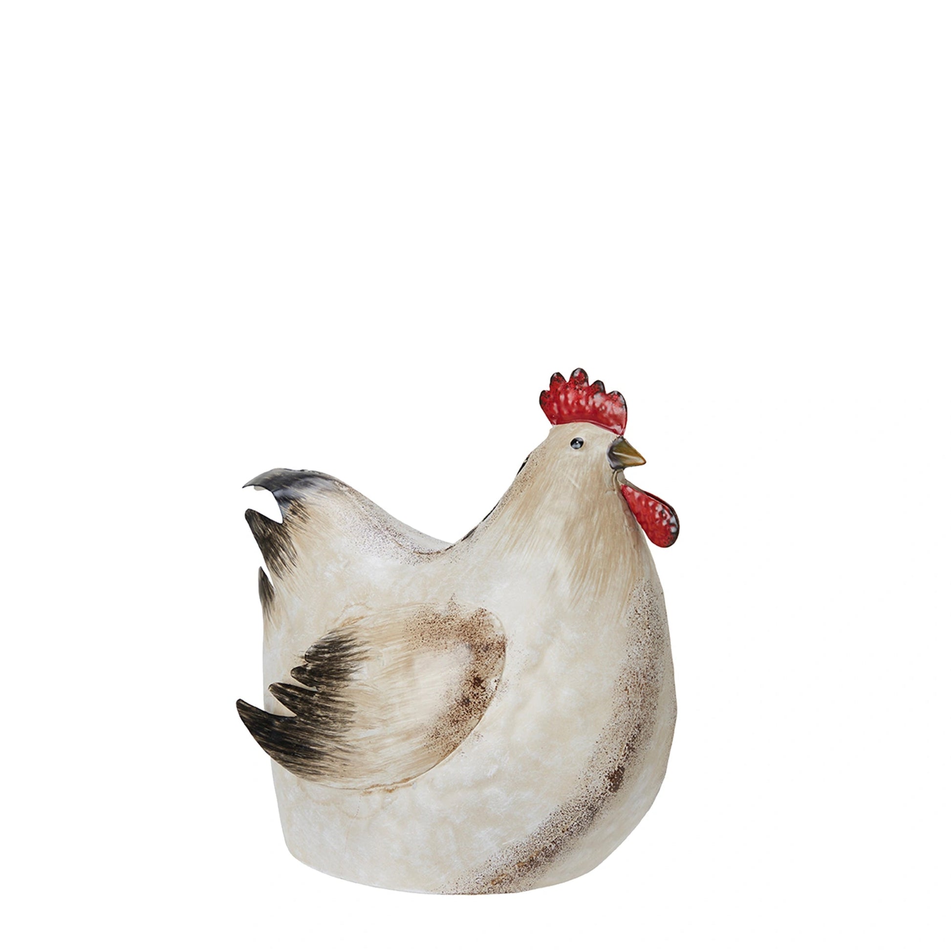 Iron Beige Melange Set of Rooster and Hen Easter Decor | Annie Mo's B