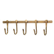 Iron/ Brass Five Hook Hanger 30cm | Annie Mo's