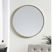 Iron Curlew Round Mirror 80cm | Annie Mo's