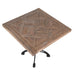 Iron and Parquet Bistro Table 80cm