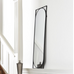 Isaac Black Metal Mirror 117cm