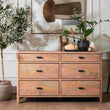 Jude Wooden Wide Chest of Drawers 135cm Wide | Annie Mo's