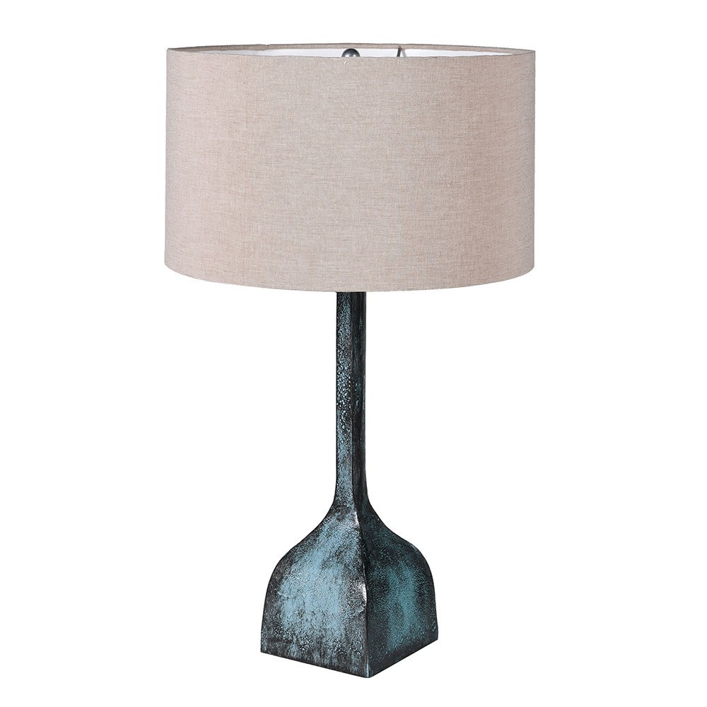 Jade Metal Lamp with Shade