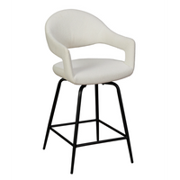 Jasmine White Boucle Counter Height Bar Stool | Annie Mo's