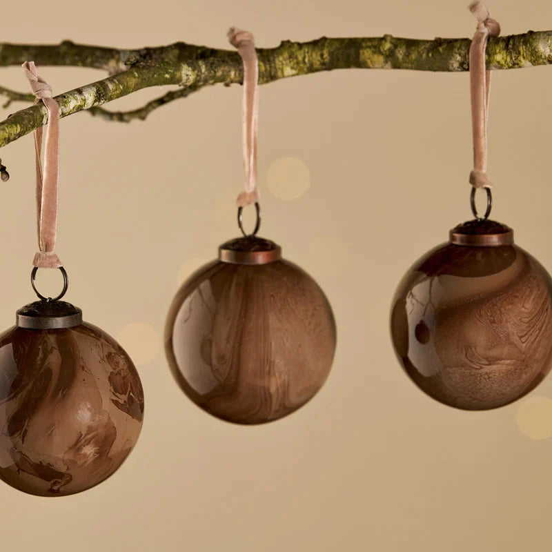 Kancha Bauble - Mocha 8cm-B
