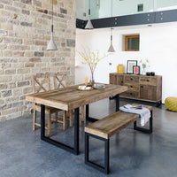 Nixon Reclaimed Mixed Wood Dining Table 180cm