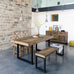 Nixon Reclaimed Mixed Wood Dining Table 180cm