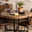 Nixon Reclaimed Mixed Wood Round Dinning Table 120cm