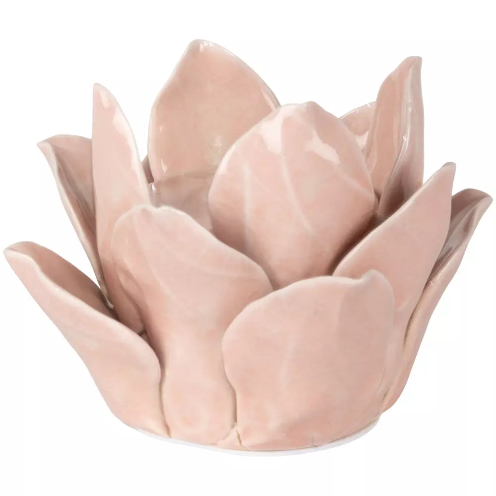 Candle Holder Petals Blush Small