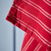 Kaja Red with Thin Natural Stripes 50cm x 70cm D