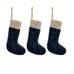 Karru Cotton Velvet Mini Stocking - Rich Mocha - (Set of 3) 13cm B