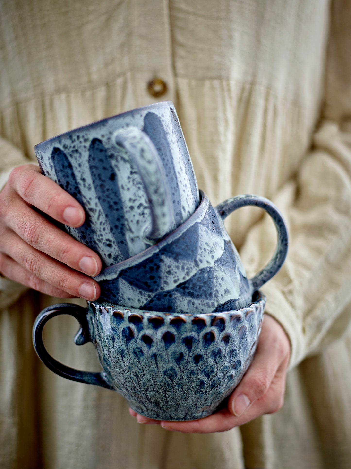 Ramie Mug, Grey, Stoneware - Style Choice