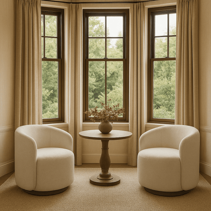 Keiichi Kinsham Swivel Accent Chair-B