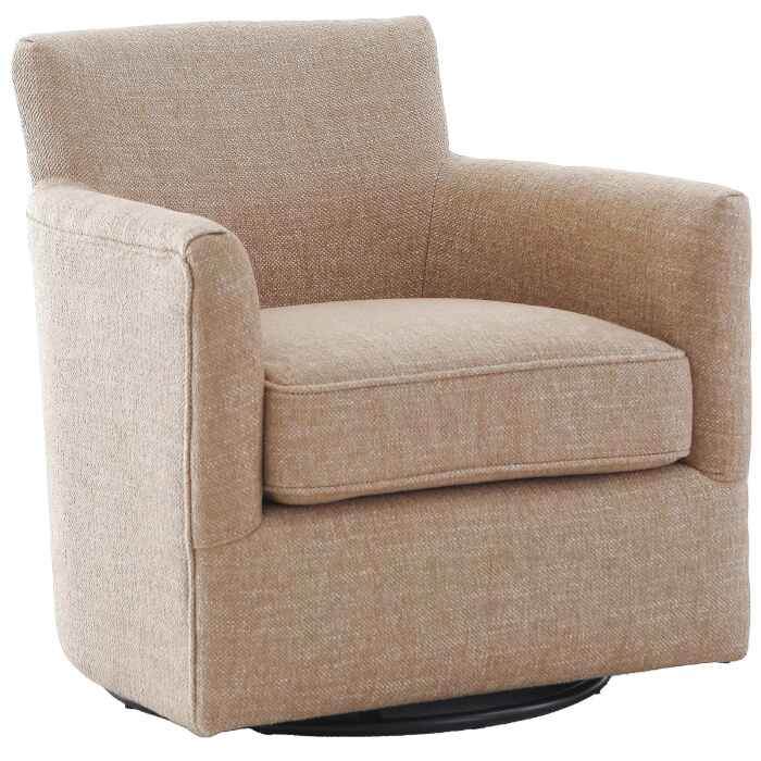 Keiichi Paxford Swivel Chair in Camel-H