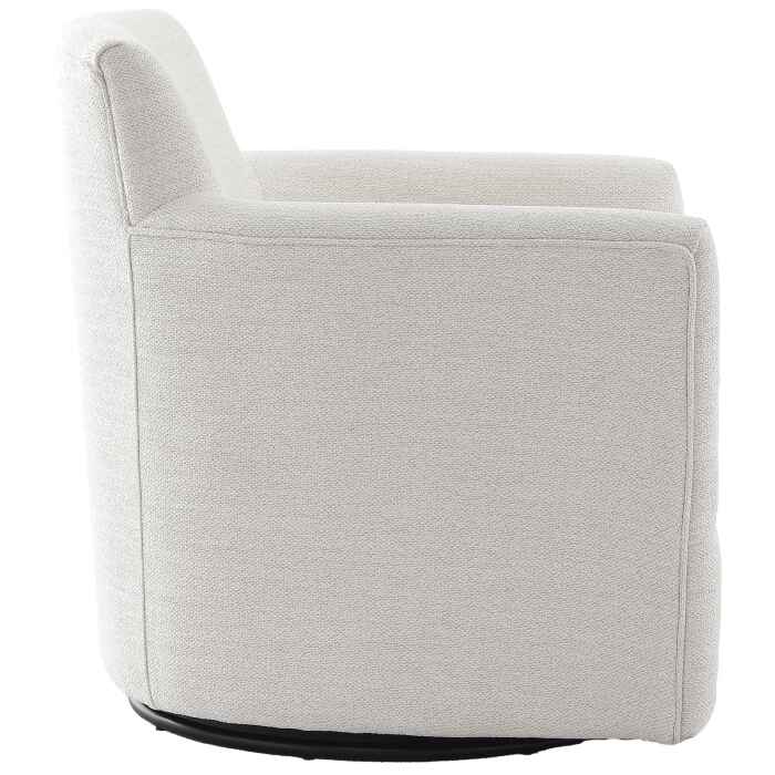 Keiichi Paxford Swivel Chair in Off-white-D