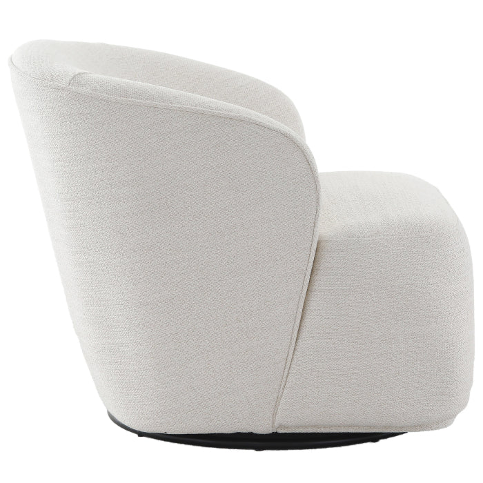 Keiichi Stow Swivel Chair in Off-white-D