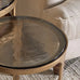 Khidki Cast Metal and Glass Nesting Side Tables - Antiqued Brass | Annie Mo's B