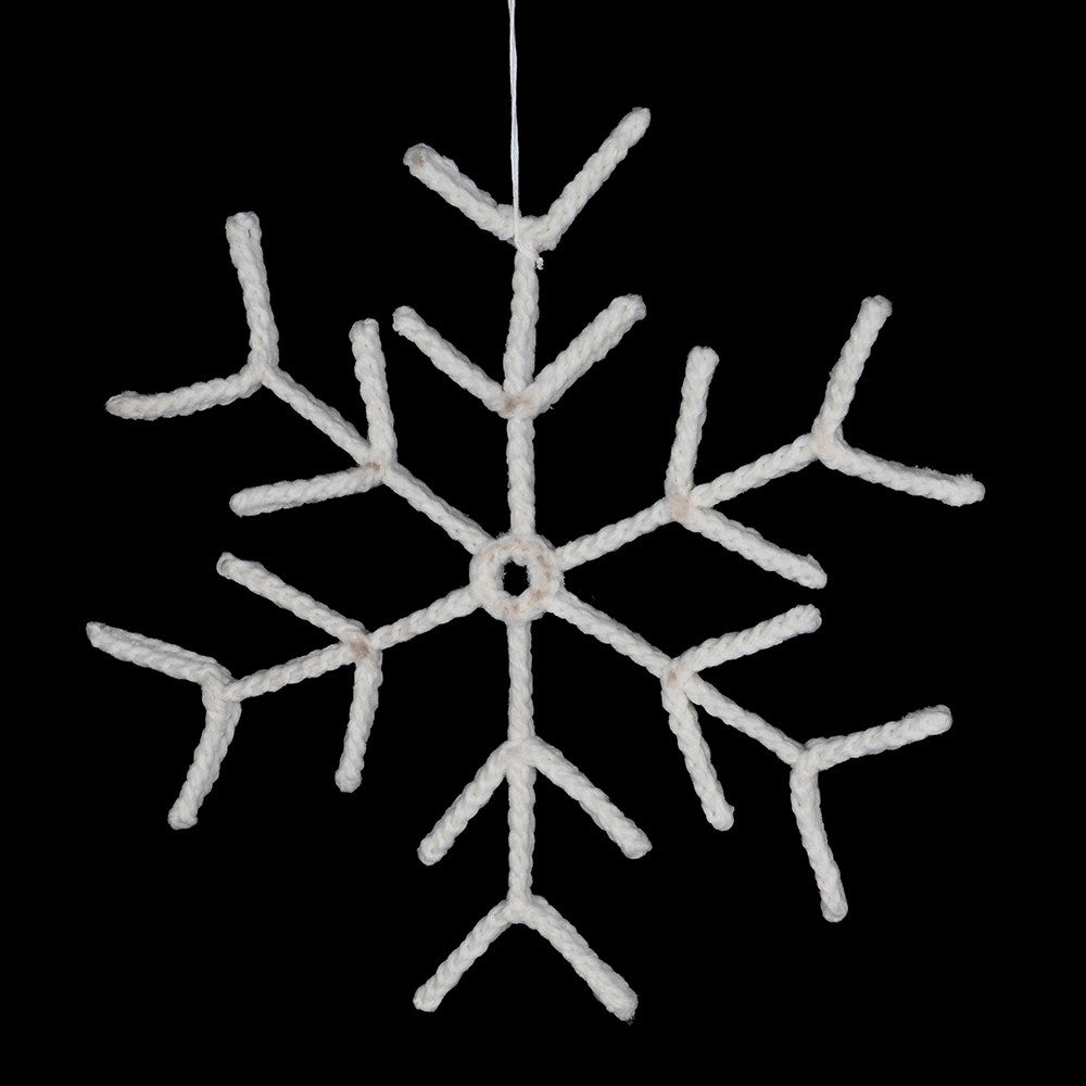 Knitted Frosted Snowflake 36cm | Annie Mo's

