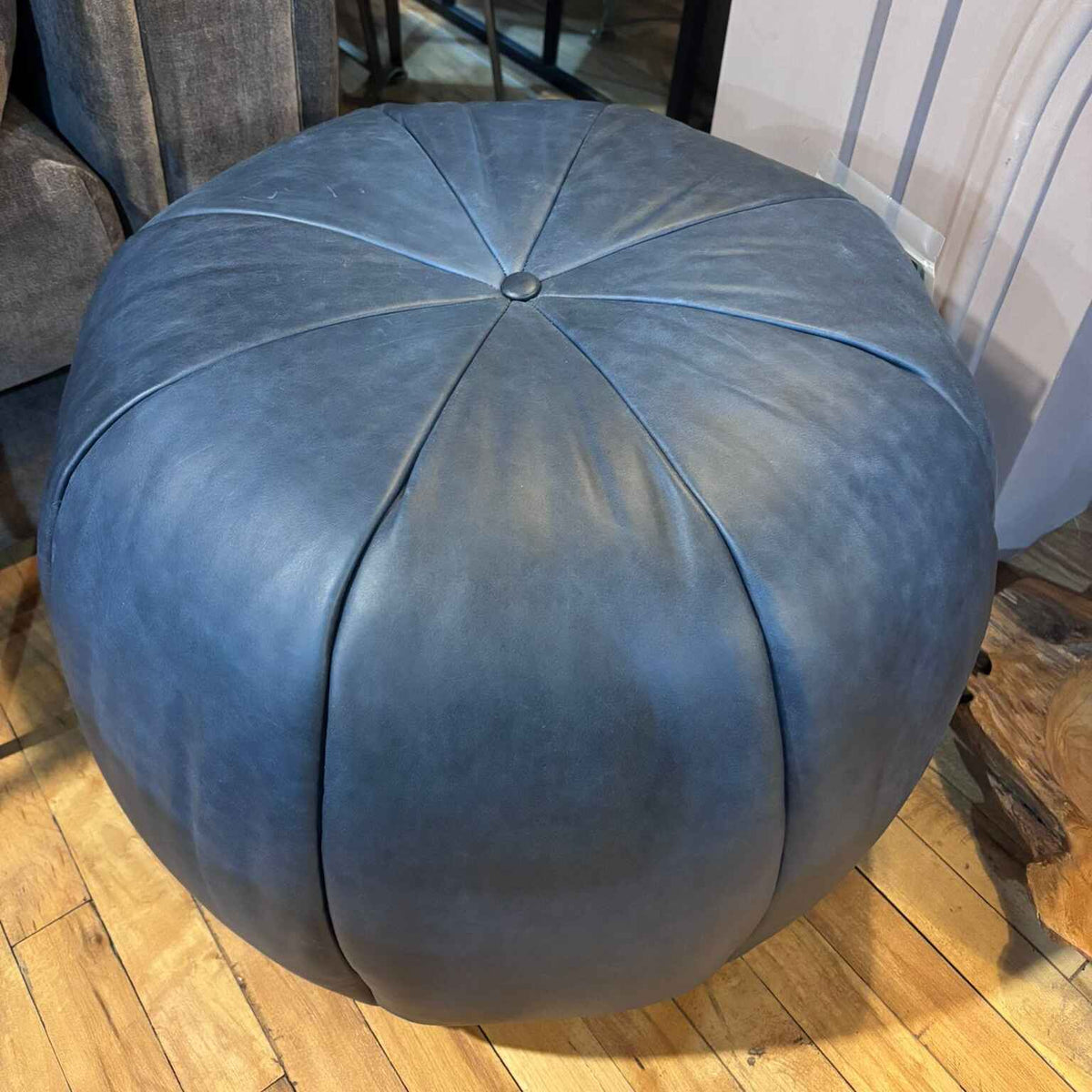 Kodak Navy Pumpkin Footstool