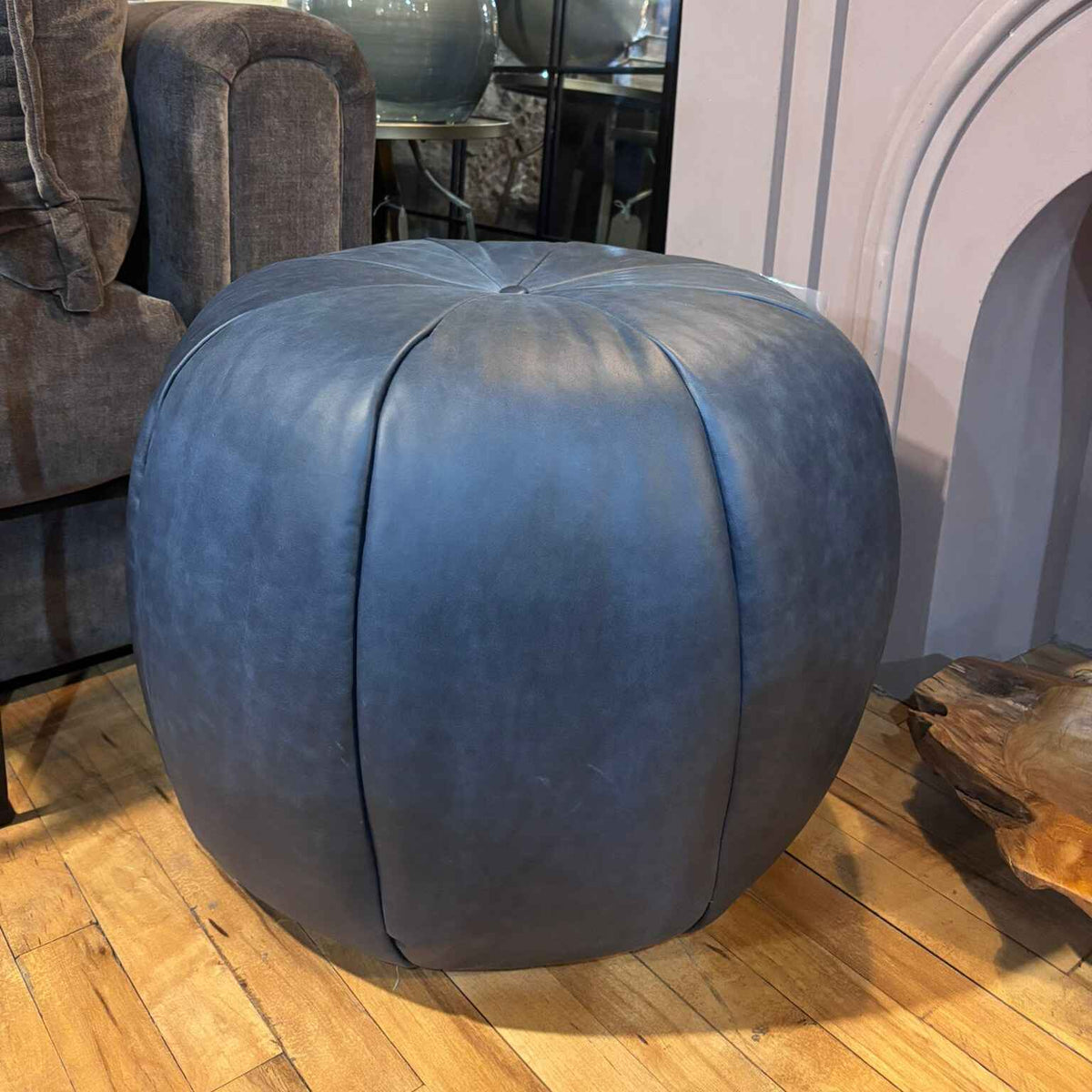 Pumpkin Footstool Kodak Navy 2