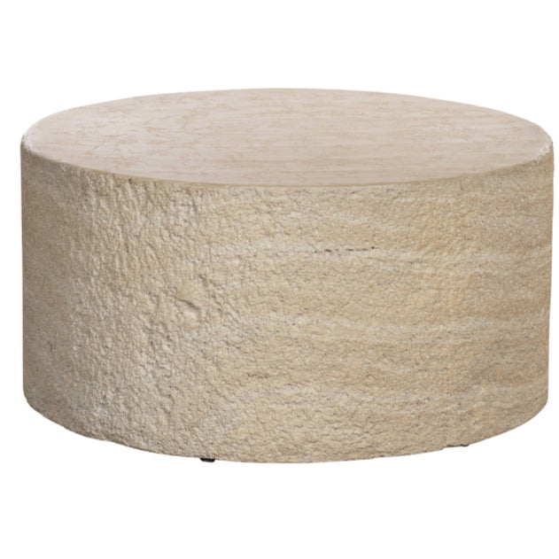 Kraft Coffee Table with Textured Side 81cm | Annie Mo's-B
