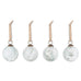 Lohara Baubles - White (Set of 4) 8cm