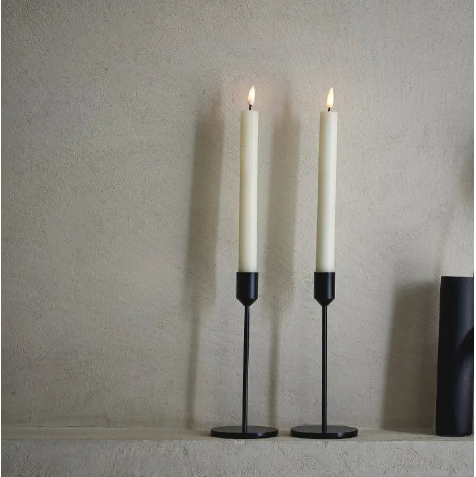 LED Dinner Candle Set of Two - White | Annie Mo's