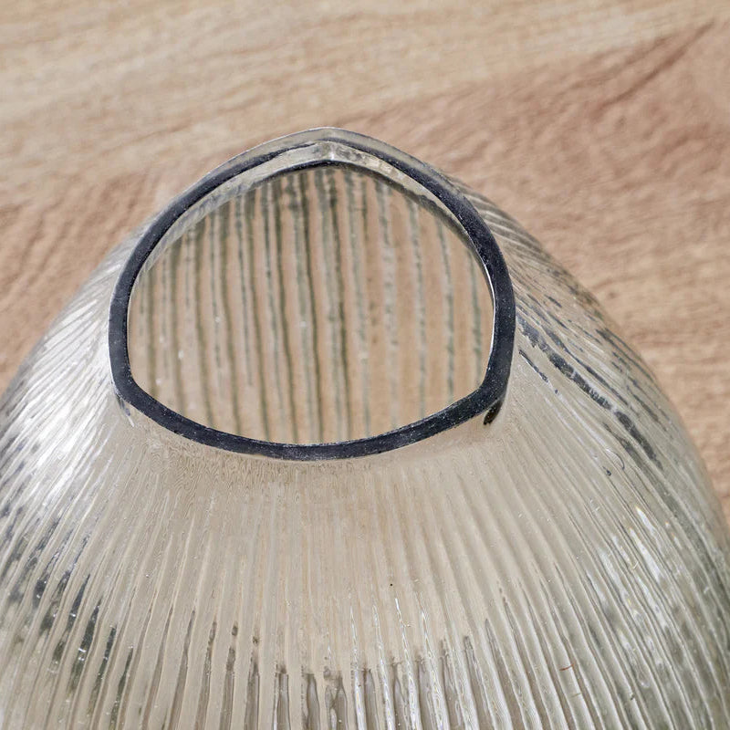 Linsy Ribbed Glass Vase - Size Choice | Annie Mo's B