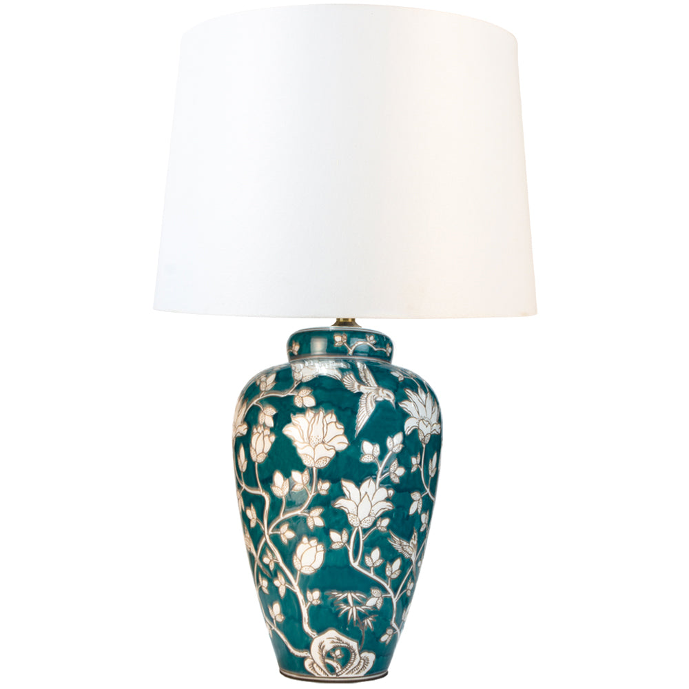 Lamp Grandiflora With White Shade 71cm A