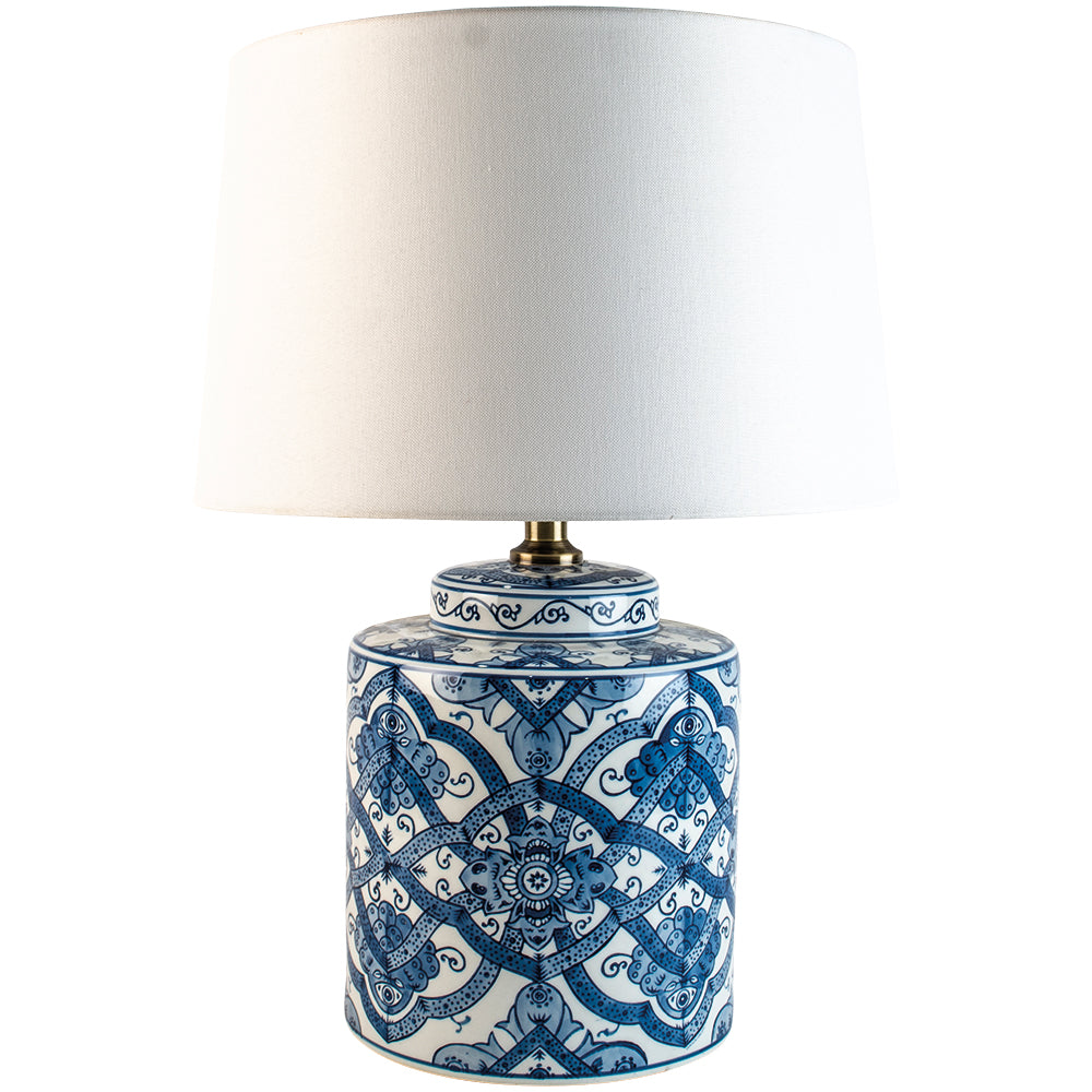 Ruben Lamp with White Shade 47cm