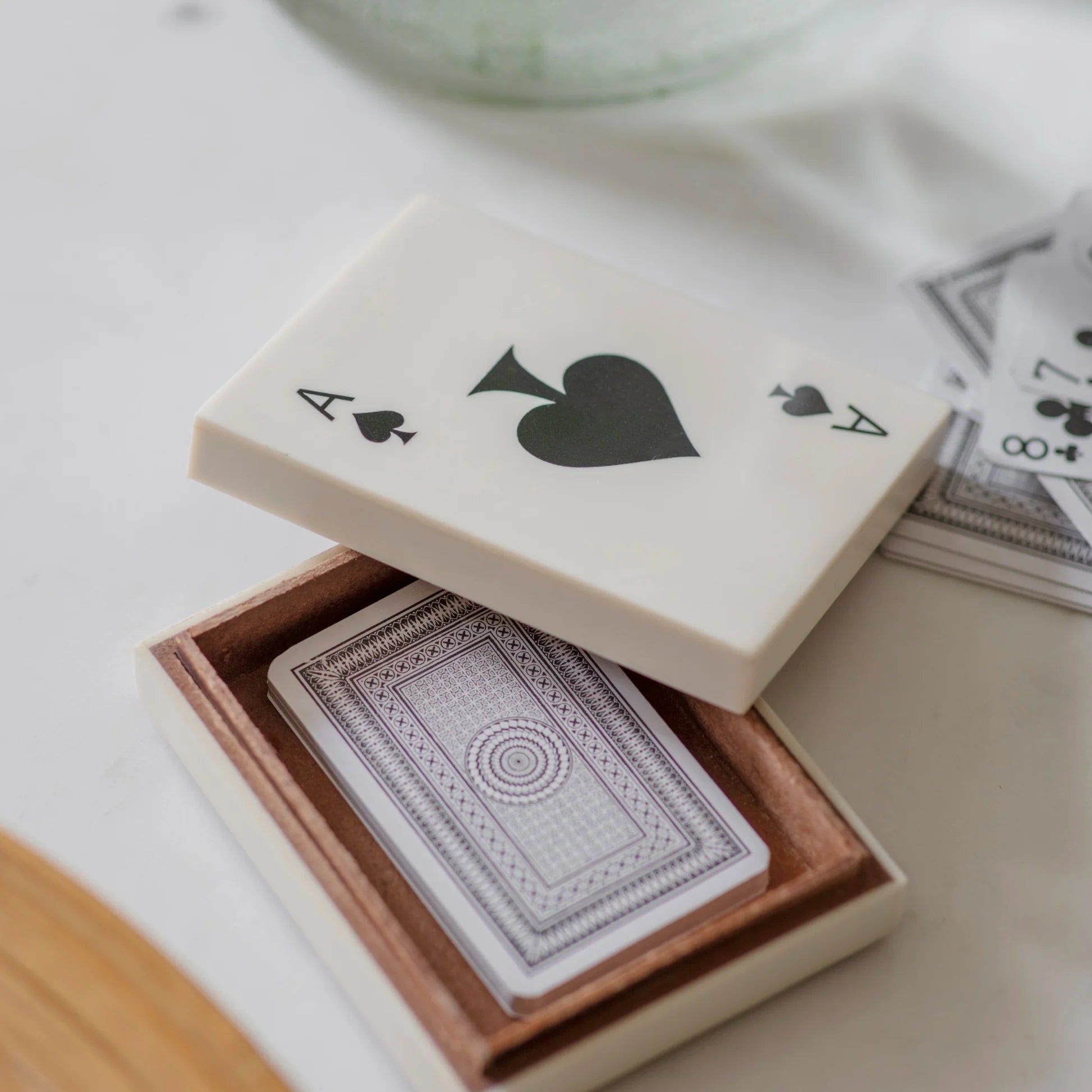 Langford Single Card Box with Playing Cards-B