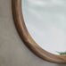 Langley Round Wooden Mirror 80cm