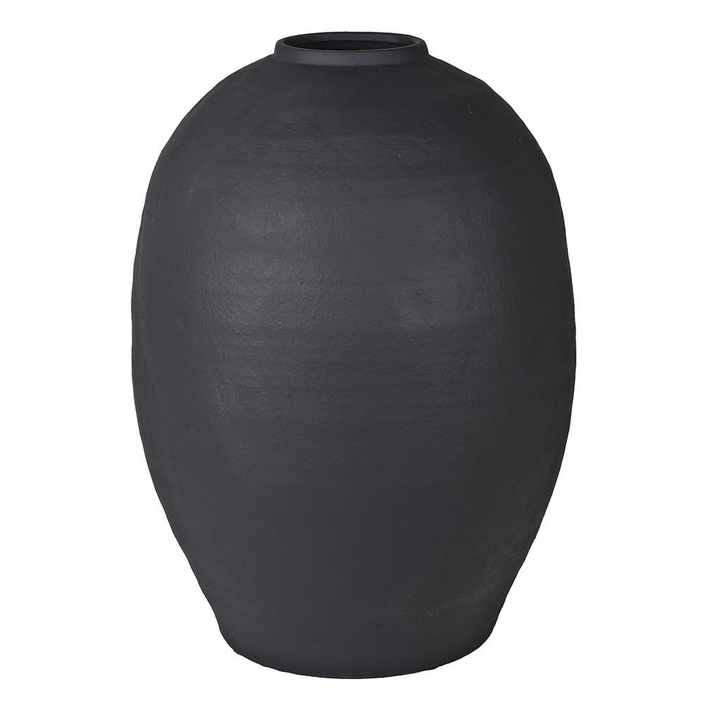 Large Black Cement Vase 53cm | Annie Mo's