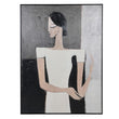 Large Framed Abstract Lady Canvas 160cm | Annie Mo's