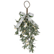 Large Frosted Mistletoe Teardrop Swag 50cm | Annie Mo's