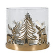 Large Gold Reindeer Hurricane 18cm | Annie Mo's