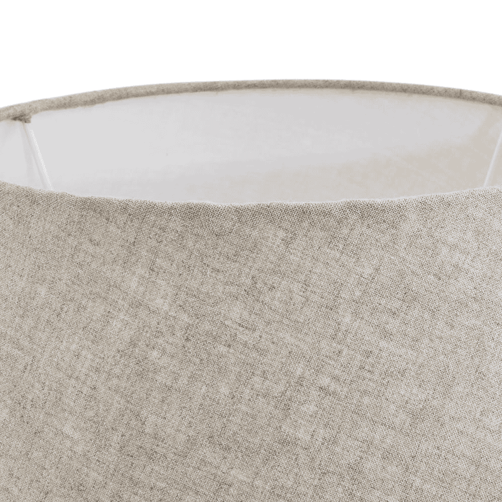 Large Grey Candlestick Table Lamp With Linen Shade 72cm-C