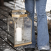 Large Hexagonal Hurricane Lamp 35cm | Annie Mo's