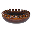 Large Hickory Brown Bobble Bowl 31cm