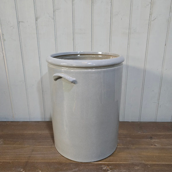 Large Light Grey Pottery Planter 36cm C