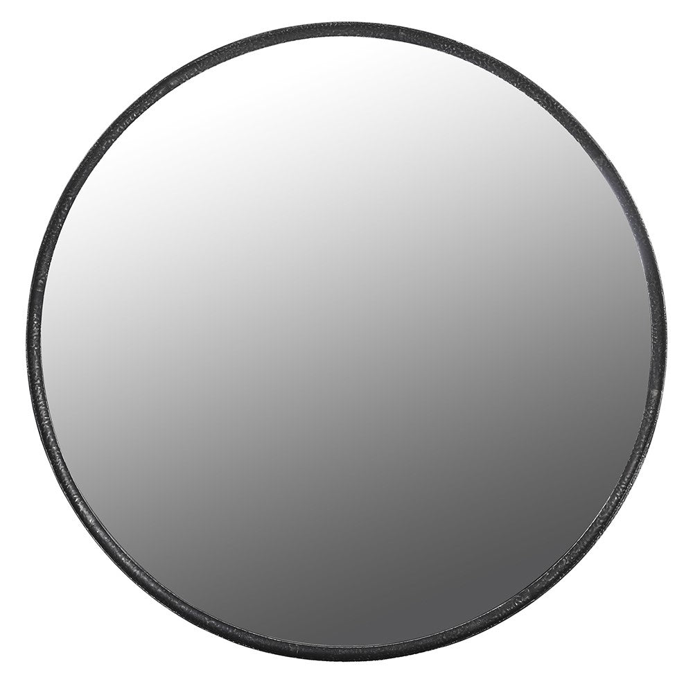 Large Metal Kamari Round Wall Mirror 122cm