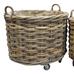 Large Rattan Wheeled and Lined Baskets - Size Choice | Annie Mo's