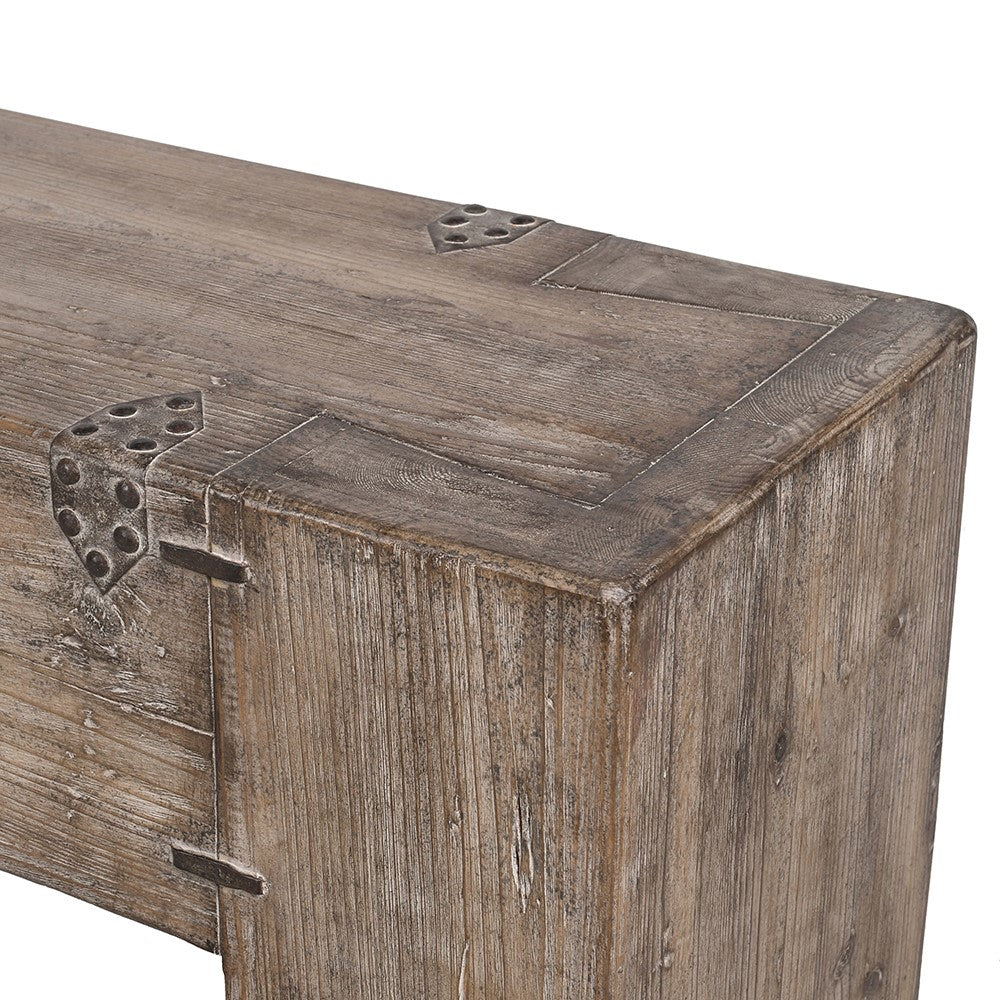 Large Reclaimed Chunky Pine Console Table 200cm | Annie Mo's-B